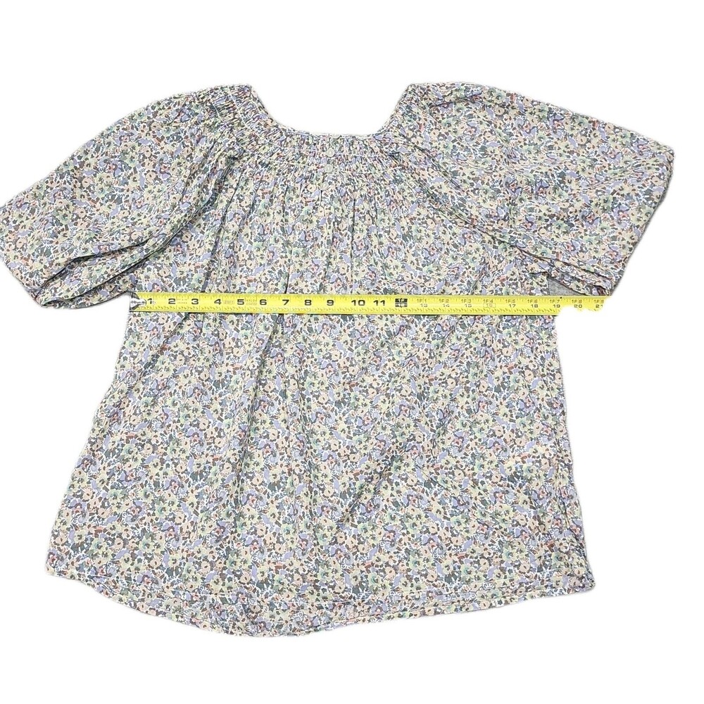 Lucky Brand Women's Smocked Long-Sleeve Blouse Medium - Picture 7 of 9